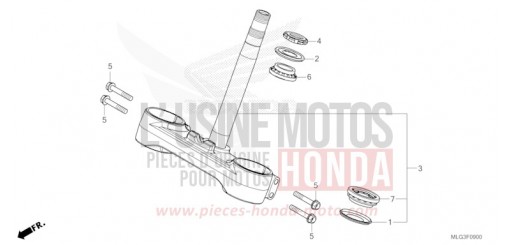TIGE DE DIRECTION CRF1100A2N de 2022